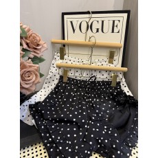 批发实拍可爱甜美波点花边冰丝<b class='q'>短裤</b>女2025<b class='q'>夏季</b>新款高腰显瘦百搭裤裙