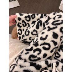 批发美式复古豹纹双面绒睡<b class='q'>裤</b>女冬季<b class='q'>新款</b>加厚休闲家居长<b class='q'>裤</b>束脚<b class='q'>裤</b>可外穿