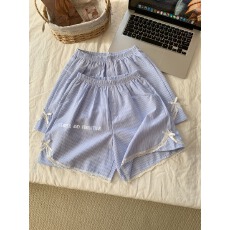 批发<b class='q'>甜美</b>ins设计感蕾丝花边睡裤女百搭家居纯欲风休闲短裤遛弯裤