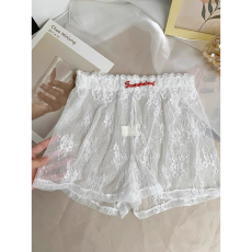批发【天猫质量】春季新款白色蕾丝绣花<b class='q'>打底裤</b>女内搭小众氛围感短裤