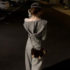 批发巨好看的早秋一整套2025新款条纹外套裤子韩系高级感套装女春秋季