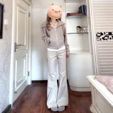 批发2025新款韩系漂亮慵懒风翻领毛衣外套女秋冬季小个子休闲短款上衣