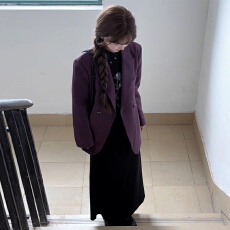 批发休闲<b class='q'>气质</b>西装<b class='q'>外套</b>女小众宽松显瘦辣妹西服上衣秋季新款复古设计感