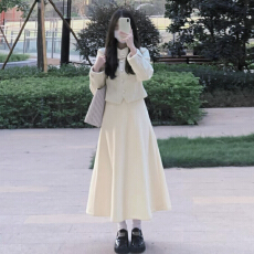 批发法式<b class='q'>名媛</b>富家千金小香风<b class='q'>连衣裙</b>子女2025秋冬季新款高级感套装长裙