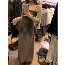 批发法式吊带针织连衣裙子女秋<b class='q'>冬</b>季2026新爆款巨好看穿搭一整套装长裙