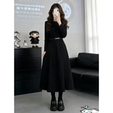 批发针织毛衣连衣裙子女秋冬季2026新款小香内搭套装高级感穿搭一整套