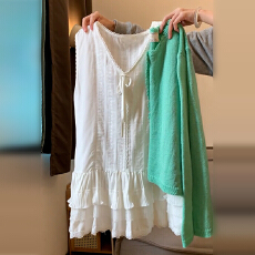 批发韩系温柔风宽松针织开衫女秋季甜美花边小吊带叠穿上衣两件套气质