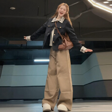 批发美式复古独特漂亮夹克外套女秋冬2026新款早秋韩系巨好看穿搭上衣