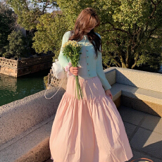 批发法式多巴胺套装长裙2026<b class='q'>新款</b>早春季超火减龄穿搭一整套连衣裙子女