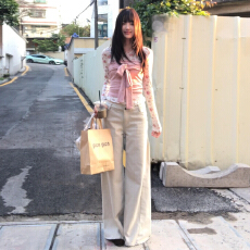 批发甜美风粉色抹胸收腰绑带针织衫上衣女春夏<b class='q'>修身</b>碎花长袖T恤两件套