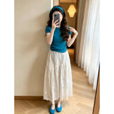 批发2026新款独特漂亮穿搭一整套连衣裙女夏季小个子巨好看半裙两件套