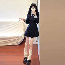批发法式御姐收腰<b class='q'>西装</b>连衣裙子女秋季2026新款高级感显瘦气质减龄短裙