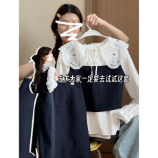 批发韩系氛围感学院风<b class='q'>衬衫</b><b class='q'>连衣裙</b>子女秋季2026新款小个子穿搭一整套装