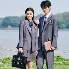 批发时尚洋气学院风制服<b class='q'>西装外套</b><b class='q'>男</b>女秋冬季新款修身高端通勤西服套装