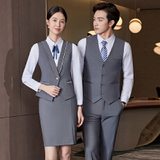 批发<b class='q'>酒店</b><b class='q'>工作服</b>男女同款马甲套装2025年秋季新款修身显瘦气质职业马夹