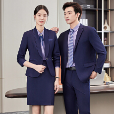 批发售楼部职业工作服西装外套男女同款秋装修身气质通勤正装<b class='q'>西服套装</b>