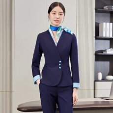 批发<b class='q'>珠宝</b>店柜台销售员职业工作服西装套装女秋季<b class='q'>修身</b>气质通勤长袖西服