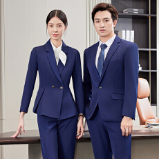 批发前台客服职业正装<b class='q'>西服套装</b>男女同款2025秋季新款修身气质通勤西装