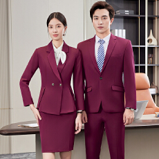 批发干练通勤职业正装西服外套男女同款秋季修身气质工作服西装两件套