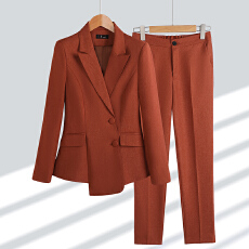 批发职业<b class='q'>工作服</b>西装外套女秋冬新款高级感公务员面试正装长袖西服套装
