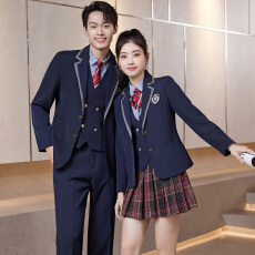 批发学院风高中生制服西装套装2025年秋冬季新款简约气质通勤百搭<b class='q'>西服</b>
