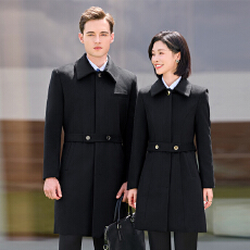 批发2025男女毛呢外套冬装简约干练气质通勤正装职业<b class='q'>工作服</b>中长款大衣