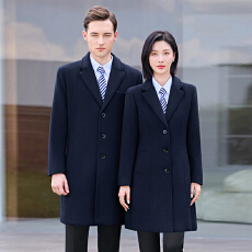 批发2025男女羊毛外套通勤正装职业<b class='q'>工作服</b>冬季修身气质中长款呢子大衣