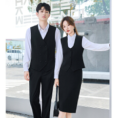 批发2025年通勤职业马甲<b class='q'>套装</b>男女秋季新款修身气质职场<b class='q'>工作服</b>无袖马夹