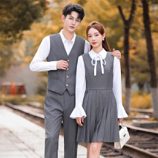 批发气质圆领连衣裙女2025秋冬季新款通勤正装内搭打底单排扣<b class='q'>马甲</b><b class='q'>男装</b>