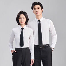 批发通勤职业工作服白色<b class='q'>衬衣</b>男女同款2025年秋季新款简约气质正装<b class='q'>衬衫</b>