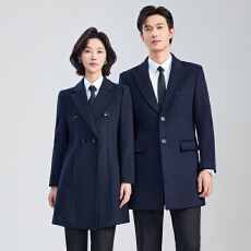 批发通勤职业工作服中长款毛呢外套<b class='q'>男</b>女2025冬装新款简约干练气质<b class='q'>大</b>衣