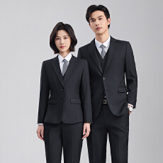 批发高端职业装黑色西服套装男女工作服2025年秋冬季修身气质通勤正装