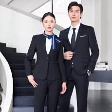 批发酒店经理职业正装<b class='q'>西服</b>套装男<b class='q'>女</b>秋冬季修身气质通勤长袖西装工作服