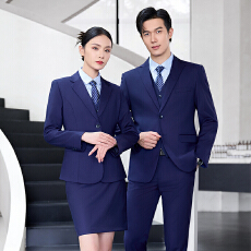 批发双扣西装套装男女职业工作服2025秋<b class='q'>冬</b>季修身气质通勤正装长袖西服