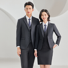批发高端职业正装工作服男女西装套装2025秋<b class='q'>冬</b>季简约干练气质长袖西服