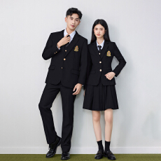 批发学院风制服西装套装男女春秋时尚简约干练气质通勤长袖西服外套