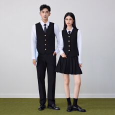 批发通勤正装内搭打底马甲男女<b class='q'>春</b>秋修身气质职业学院风无袖马夹套装