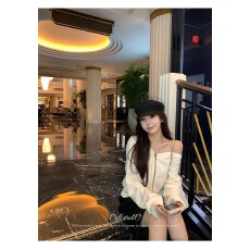 批发玖玖 双层帽子+260克 连帽卫衣拉链外套女薄款斜肩短款开衫上衣