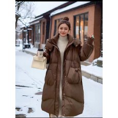 批发羽绒服 高品质 保暧性强长款潮流设计师款加厚舒适透气羽绒服