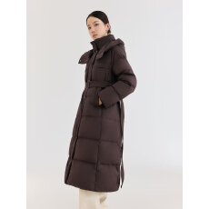 批发羽绒服 连帽高品质保暧性强长款潮流设计师款加厚舒适透气羽绒服