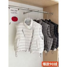 批发羽绒马甲连帽热卖中高品质新款羽绒背心时尚保暧新款式潮流