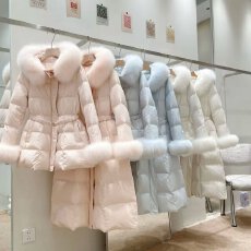 批发长款 短款 都有货狐狸毛连帽防寒冷新国际90绒<b class='q'>冬</b>季新款保暧羽绒服