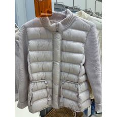 批发2026<b class='q'>冬</b>季外套女羽绒服白鸭绒毛线拼接款保暖时尚潮流前线