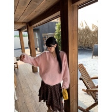 批发Paperzz 小花绽放 重工镂空花边不规则碎花半身裙韩系氛围感半裙