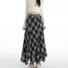 批发雪纺不规则半身裙中<b class='q'>长裙</b>女生韩版显瘦2026夏季新款