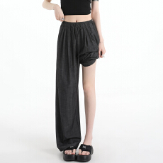 批发冰丝水洗棉阔腿<b class='q'>牛仔</b>裤女垂感显瘦天丝直筒裤2026新款夏薄款