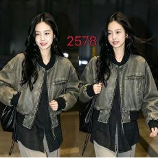 批发做旧皮衣外套女新款<b class='q'>春</b>秋冬女装棒球短款美式复古皮夹克潮款