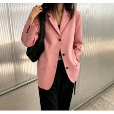 批发韩版新款气质<b class='q'>职业</b>休闲通勤宽松西装外套<b class='q'>女</b>