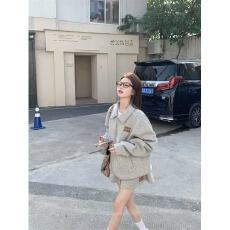 批发休闲<b class='q'>套装</b>女美式字母翻领卫衣外套2025年春秋季松紧腰半身裙两件套