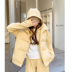 批发欧韩彩棉面料原版做工韩版奶黄色宽松马甲背心无袖马夹外套女